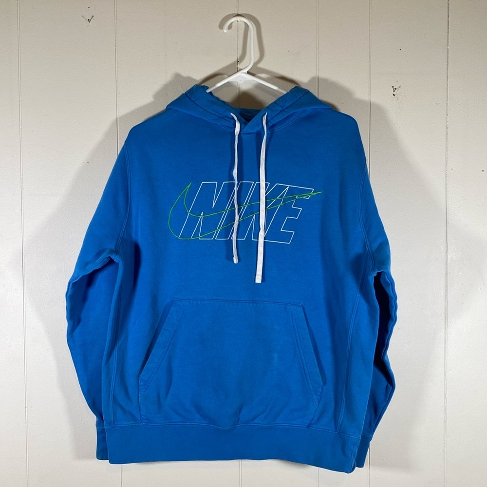 Nike Hoodie Sweatshirt hoodie Mens size medium‎ center check embroidered seedesc